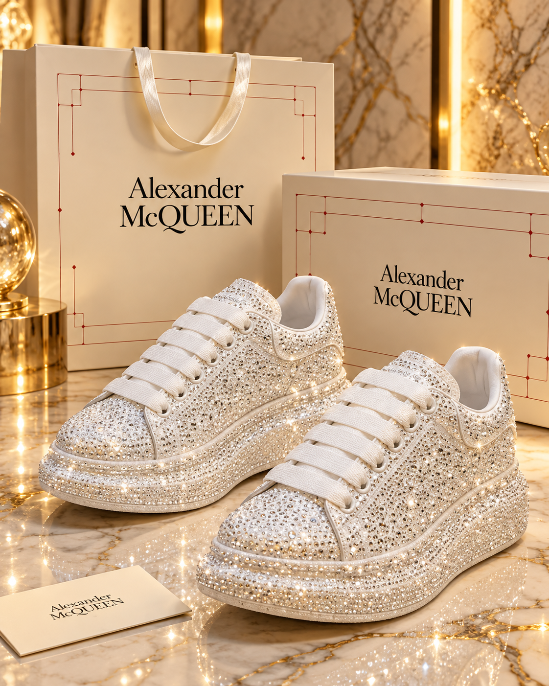 Calzado McQueen brillante